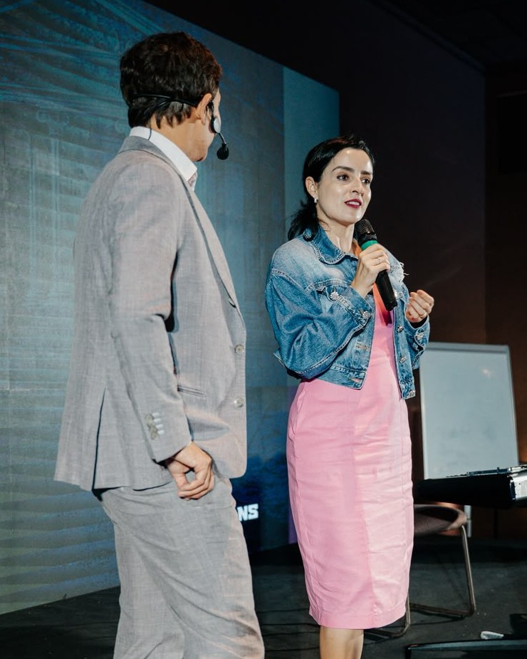 Equipe Imunoclinic em ação educativa sobre saúde e prevenção